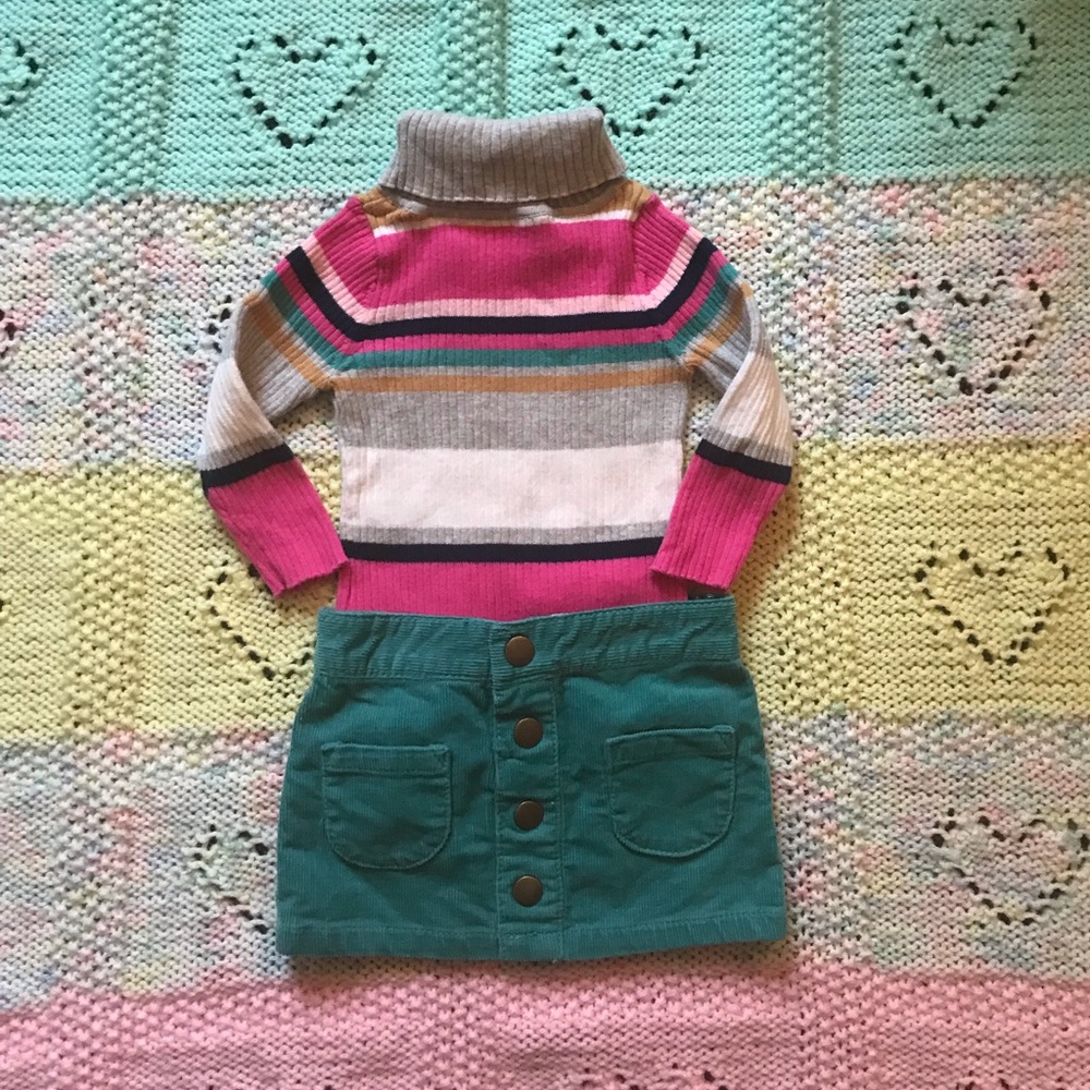 Carter's matching sweater corduroy outfit